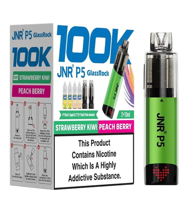 JNR P5 GlassRock 100k Refillable Vape Device - Pack of 3