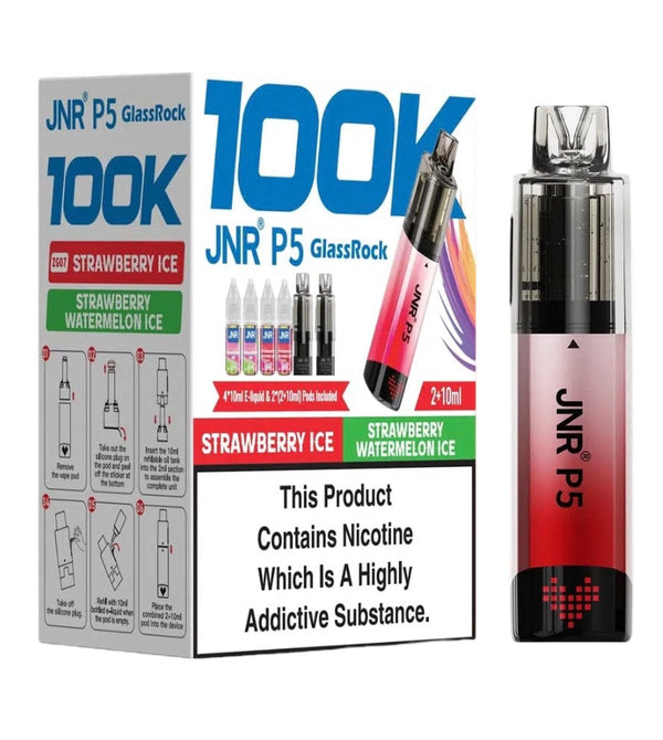 JNR P5 GlassRock 100k Refillable Vape Device - Pack of 3