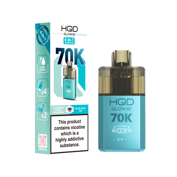 HQD Glow Air 70K Puffs Prefilled pod kit