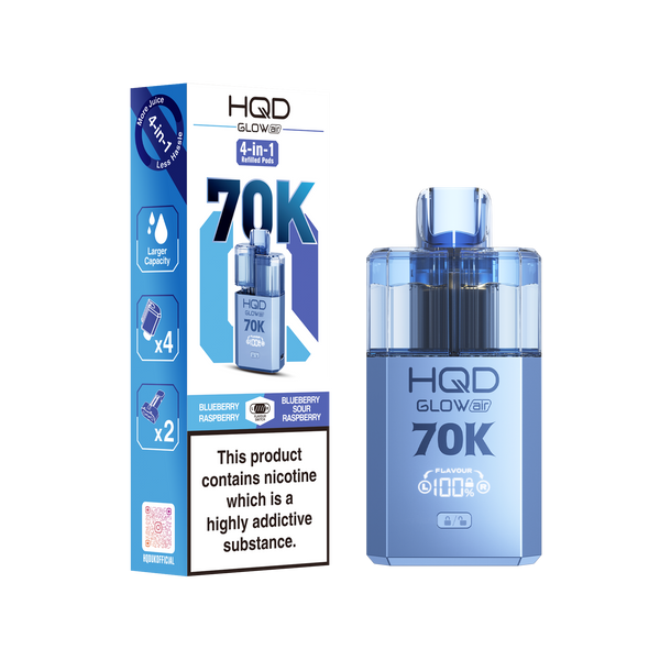 HQD Glow Air 70K, 70,000 Puffs