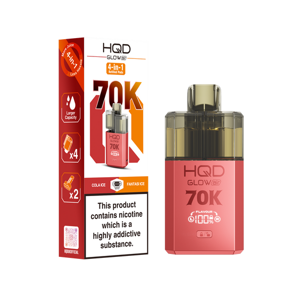 HQD Glow 70K puffs vape kit