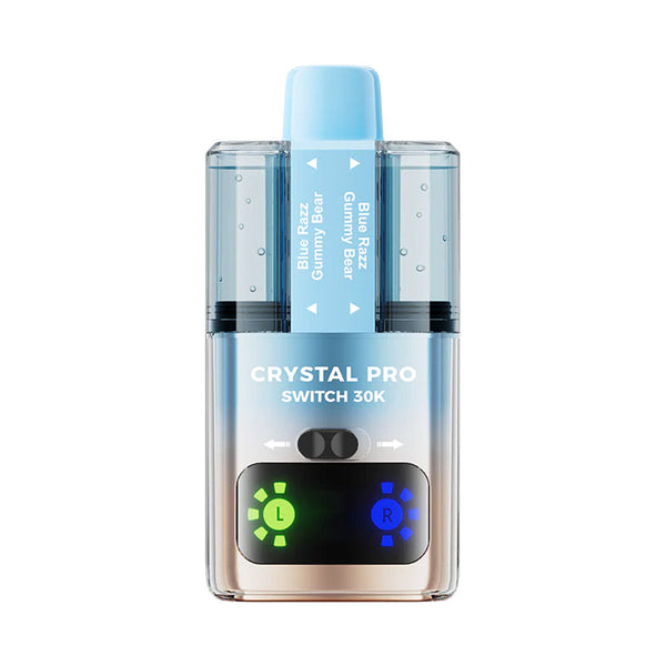Crystal Pro Switch 30k Vape Pod Box of 5 - Blue Razz Gummy Bear