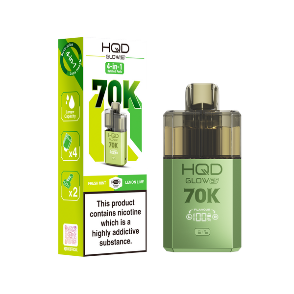 70K Puffs Prefilled pod kit by HQD