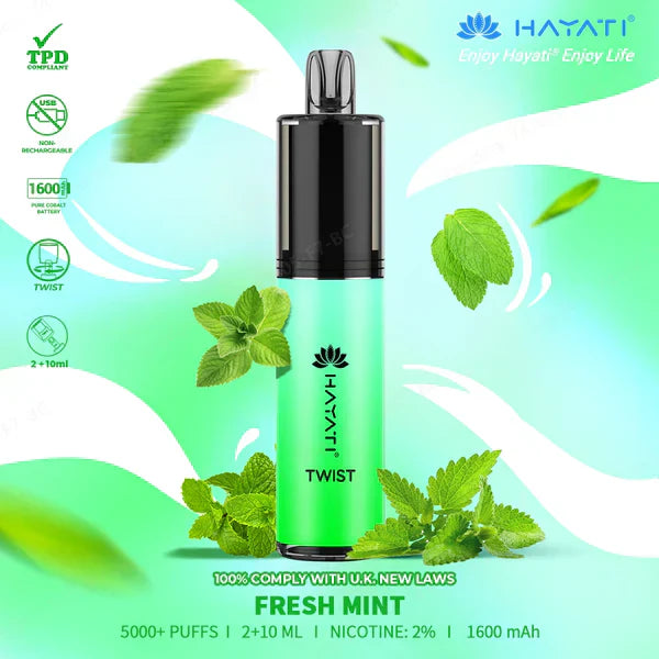 Hayati Twist 5000 Disposable Vape - Favour