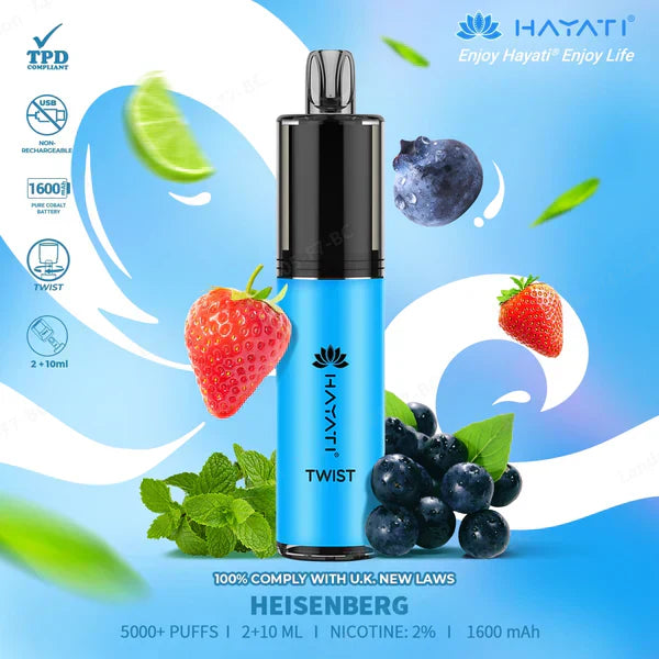 Hayati Twist 5000 Disposable Vape - Favour