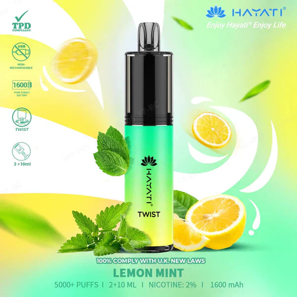 Hayati Twist 5000 Disposable Vape - Favour