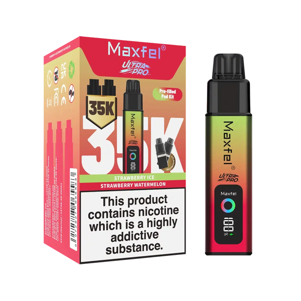 Maxfel Ultra Pro 35k Puffs Prefilled Pod Vape kit - Box of 5