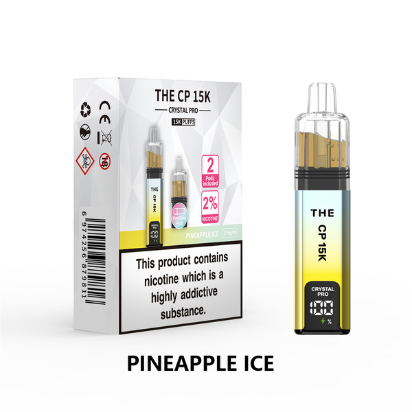 The Crystal Pro CP 15k Prefilled Vape Kit Box of 5