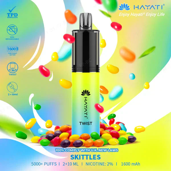 Hayati Twist 5000 Disposable Vape - Favour