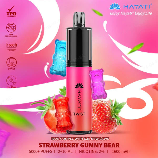 Hayati Twist 5000 Disposable Vape - Favour