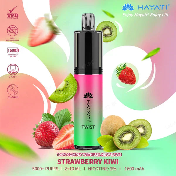 Hayati Twist 5000 Disposable Vape - Favour