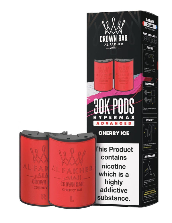 Al Fakher 30k Crown Bar Hypermax Refill Pods 5 Pack - Wholesale Price !