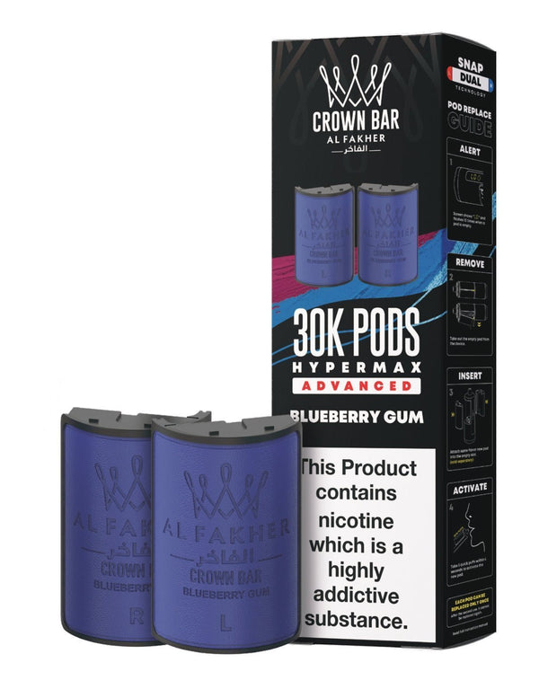 Al Fakher 30k Crown Bar Hypermax Refill Pods 5 Pack - Wholesale Price !