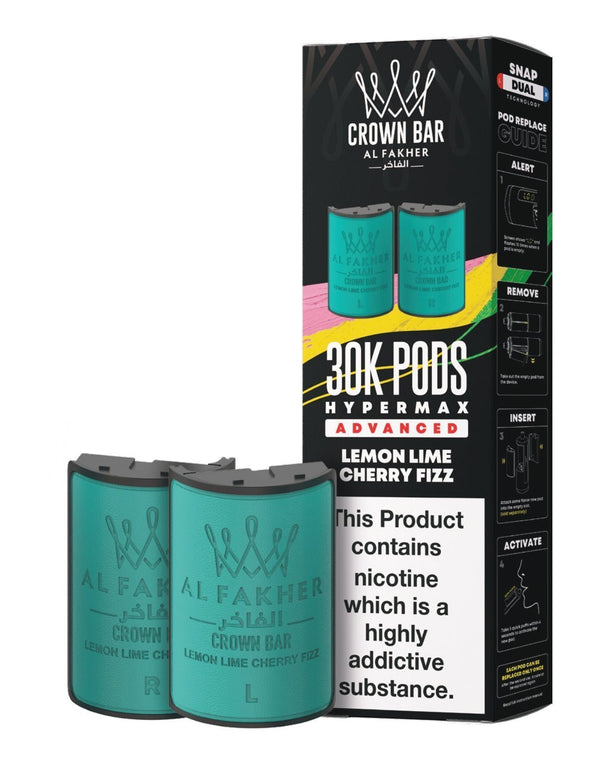 Al Fakher 30k Crown Bar Hypermax Refill Pods 5 Pack - Wholesale Price !