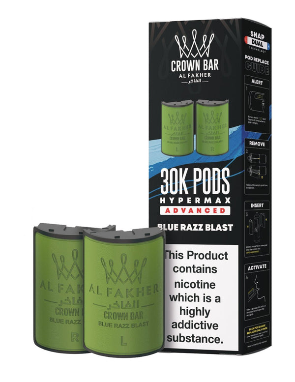 Al Fakher 30k Crown Bar Hypermax Refill Pods 5 Pack - Wholesale Price !