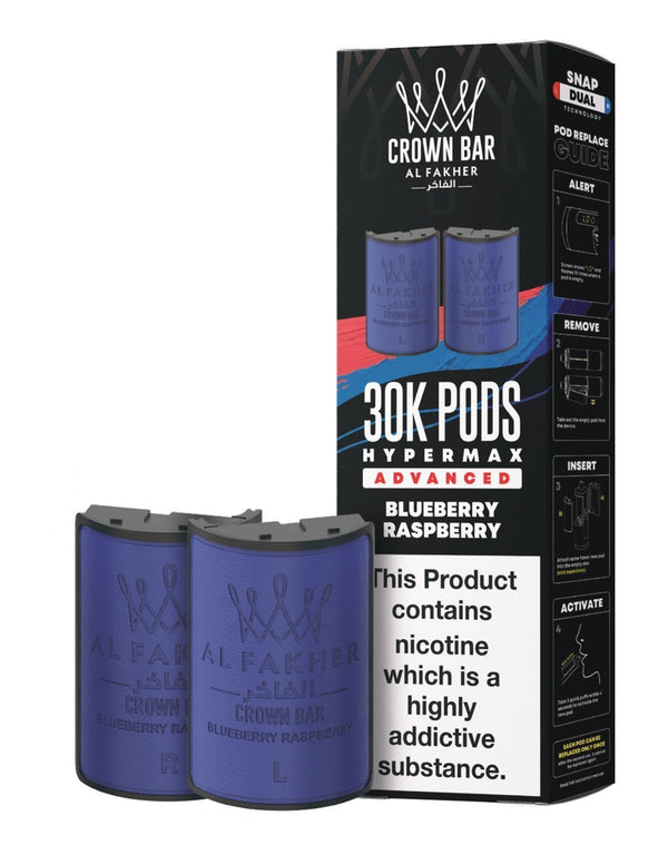 Al Fakher 30k Crown Bar Hypermax Refill Pods 5 Pack - Wholesale Price !