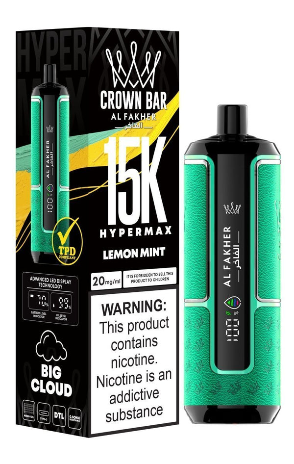 Flavour | Al Fakher Crown Bar Hypermax 15k Puffs Vape | Box of 5