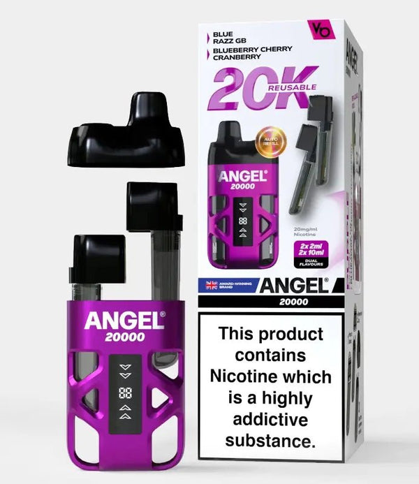 Angel 20000 Preilled Pod Kit Box of 5 - Blue Razz GB and Blueberry Cherry Cranberry