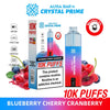 Flavour of Aura Bar By Crystal Prime 10000 Box of 5 - Blueberry Cherry Cranberry