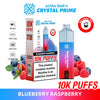 Flavour of Aura Bar By Crystal Prime 10000 Box of 5 - Blueberry Raspberry