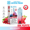 Flavour of Aura Bar By Crystal Prime 10000 Box of 5 - Red Berries