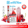 Flavour of Aura Bar By Crystal Prime 10000 Box of 5 - Strawberry Raspberry Cherry Ice
