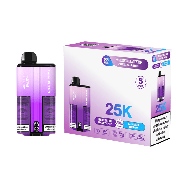 Aura Bar Twist 25000 Puffs by Crystal Prime - Box of 5