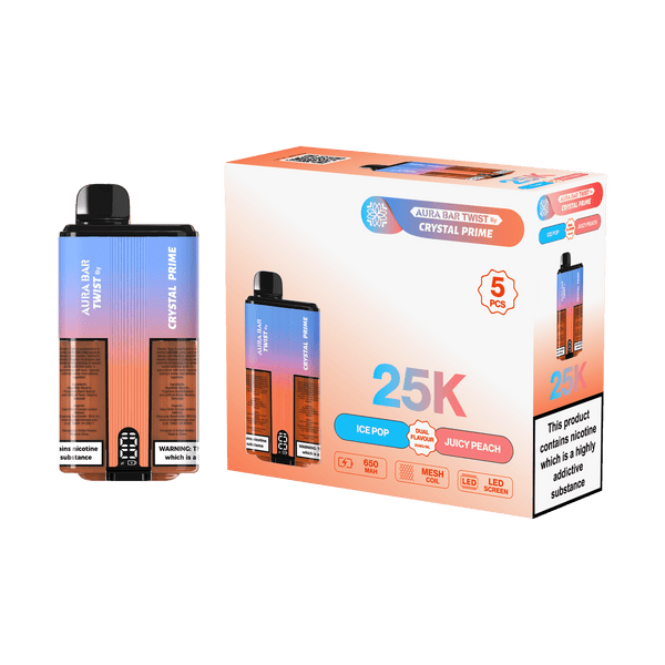 Aura Bar Twist 25000 Puffs by Crystal Prime - Box of 5