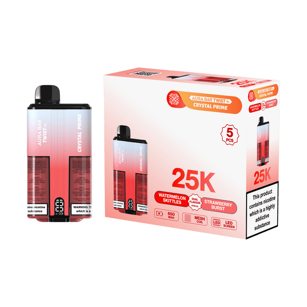 Aura Bar Twist 25000 Puffs by Crystal Prime - Box of 5