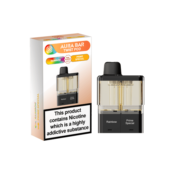 Aura Bar Twist 40k Replacement Pods - Rainbow / Prime Special - vapeukwholesale