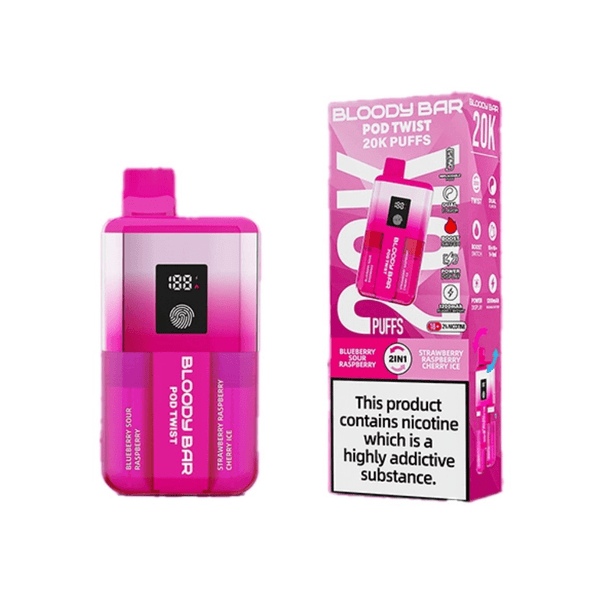 Bloody Bar Pod Twist 20K Prefilled Pod Kit Box of 5 - Vapewholesalesupplier