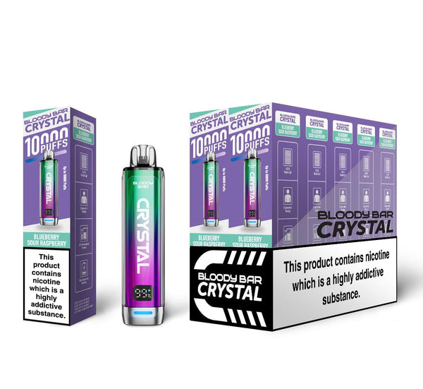 Bloody Bar Crystal 10000 Disposable Vape Box of 10