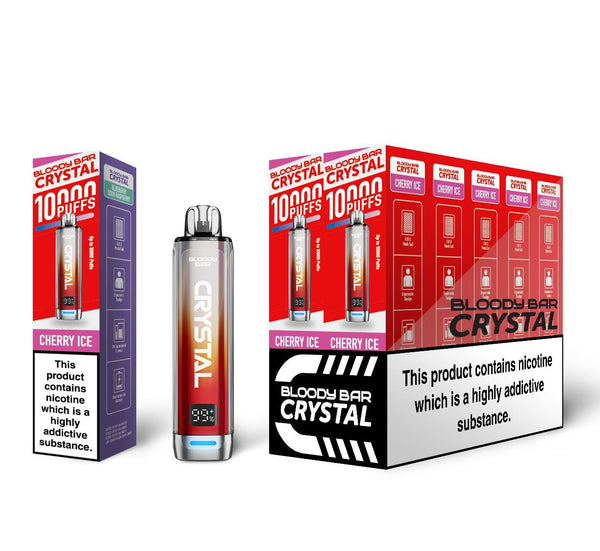 Bloody Bar Crystal 10000 Disposable Vape Box of 10