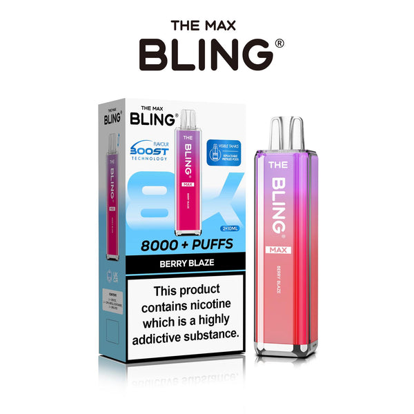 Flavour of Crystal Bling Max 8000 Prefilled Pod Kit Box of 5