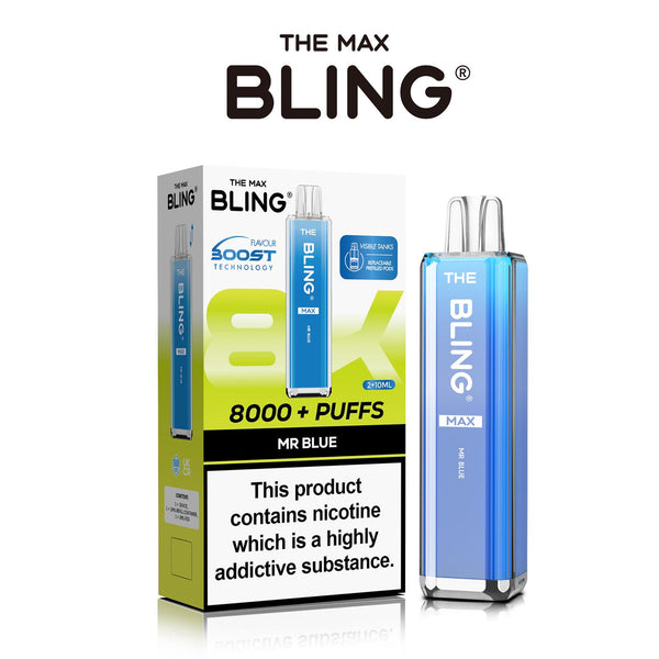 Flavour of Crystal Bling Max 8000 Prefilled Pod Kit Box of 5