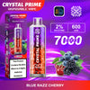 Flavour of Crystal Prime 7000 Puff Disposable Vape Box of 10 - Blue Razz Cherry