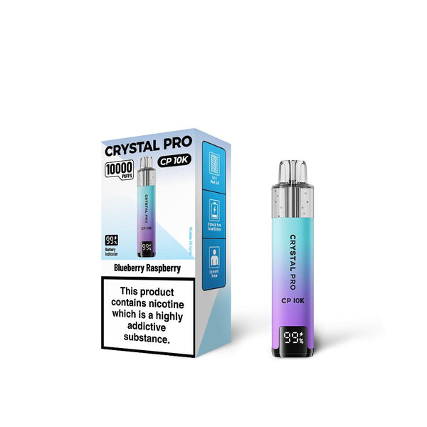 Blueberry Raspberry Flavour of The Crystal Pro 10000 (CP10K) Prefilled Pod Kit - Box of 5
