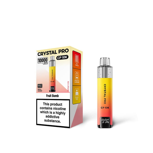 Fruit Bomb Flavour of The Crystal Pro 10000 (CP10K) Prefilled Pod Kit - Box of 5