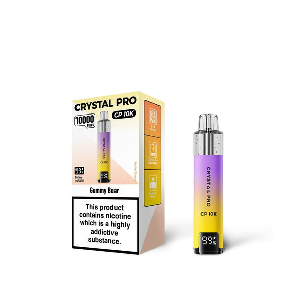 Gummy Bear Flavour of The Crystal Pro 10000 (CP10K) Prefilled Pod Kit - Box of 5