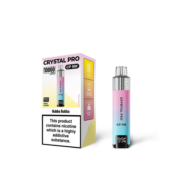 Hubba Bubba Flavour of The Crystal Pro 10000 (CP10K) Prefilled Pod Kit - Box of 5