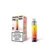 Juicy Peach Flavour of The Crystal Pro 10000 (CP10K) Prefilled Pod Kit - Box of 5