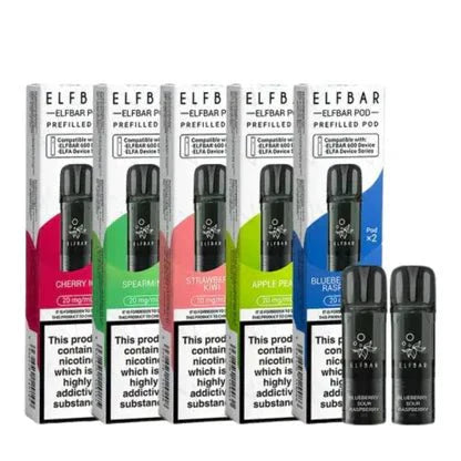 Elf Bar 600 Prefilled Pods - Box of 10 - Vapewholesalesupplier