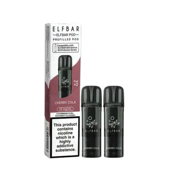 Elf Bar 600 Prefilled Pods - Box of 10 - Vapewholesalesupplier