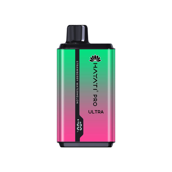 Hayati Pro Ultra 15000 Disposable Vape Box of 10 - Strawberry Watermelon Flavour