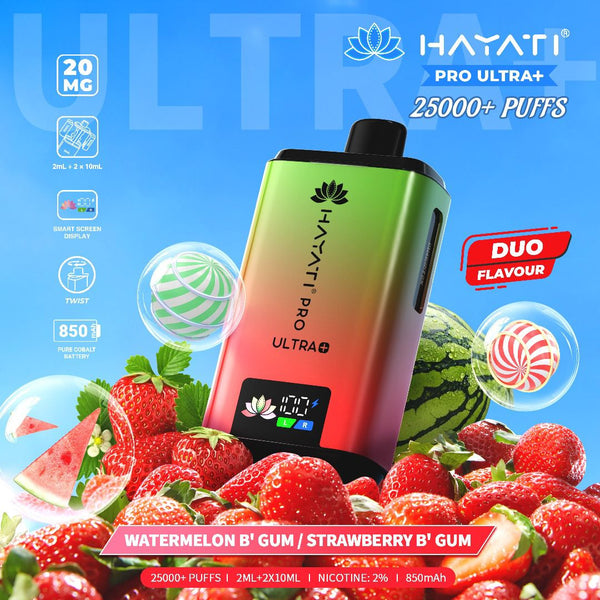 Hayati Pro Ultra Plus 25k Box of 5 - Dual Flavour