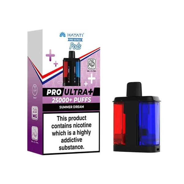 Hayati Pro Ultra Plus 25k Prefilled Pods Pack of 5 - Summer Dream - vapeukwholesale