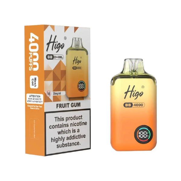 Higo BB4000 Prefilled Vape Pack of 10 - Wholesale Price !