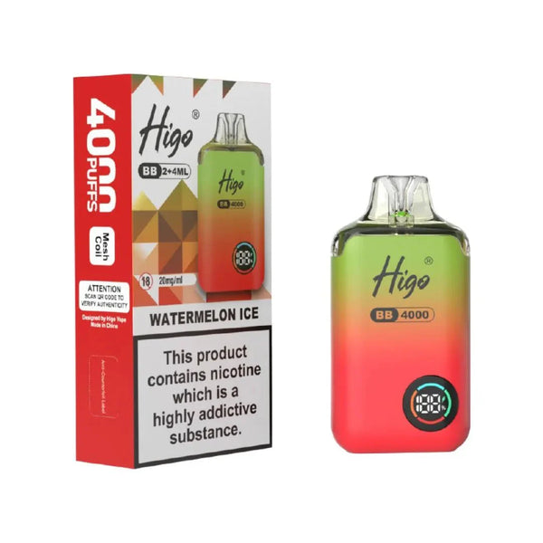 Higo BB4000 Prefilled Vape Pack of 10 - Wholesale Price !