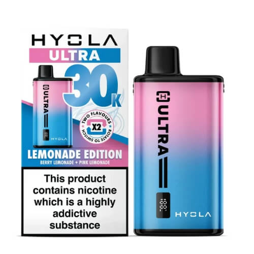 Hyola Ultra 30k Prefilled Pod Vape Kit - Box of 5 - Eliquid Base - Lemonade Edition