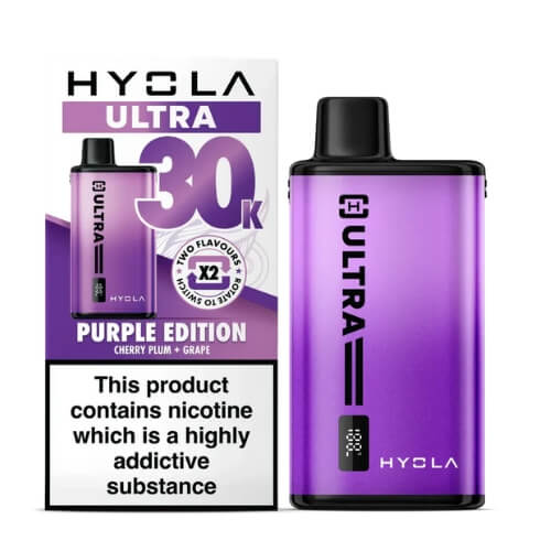 Hyola Ultra 30k Prefilled Pod Vape Kit - Box of 5 - Eliquid Base - Purple Edition